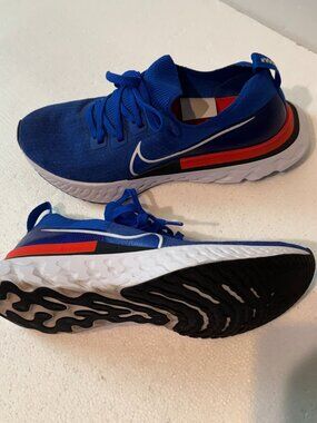 Nike React Infinity Run Flyknit Men Size 10 Blue Running Shoes (CD4371-400) EUC